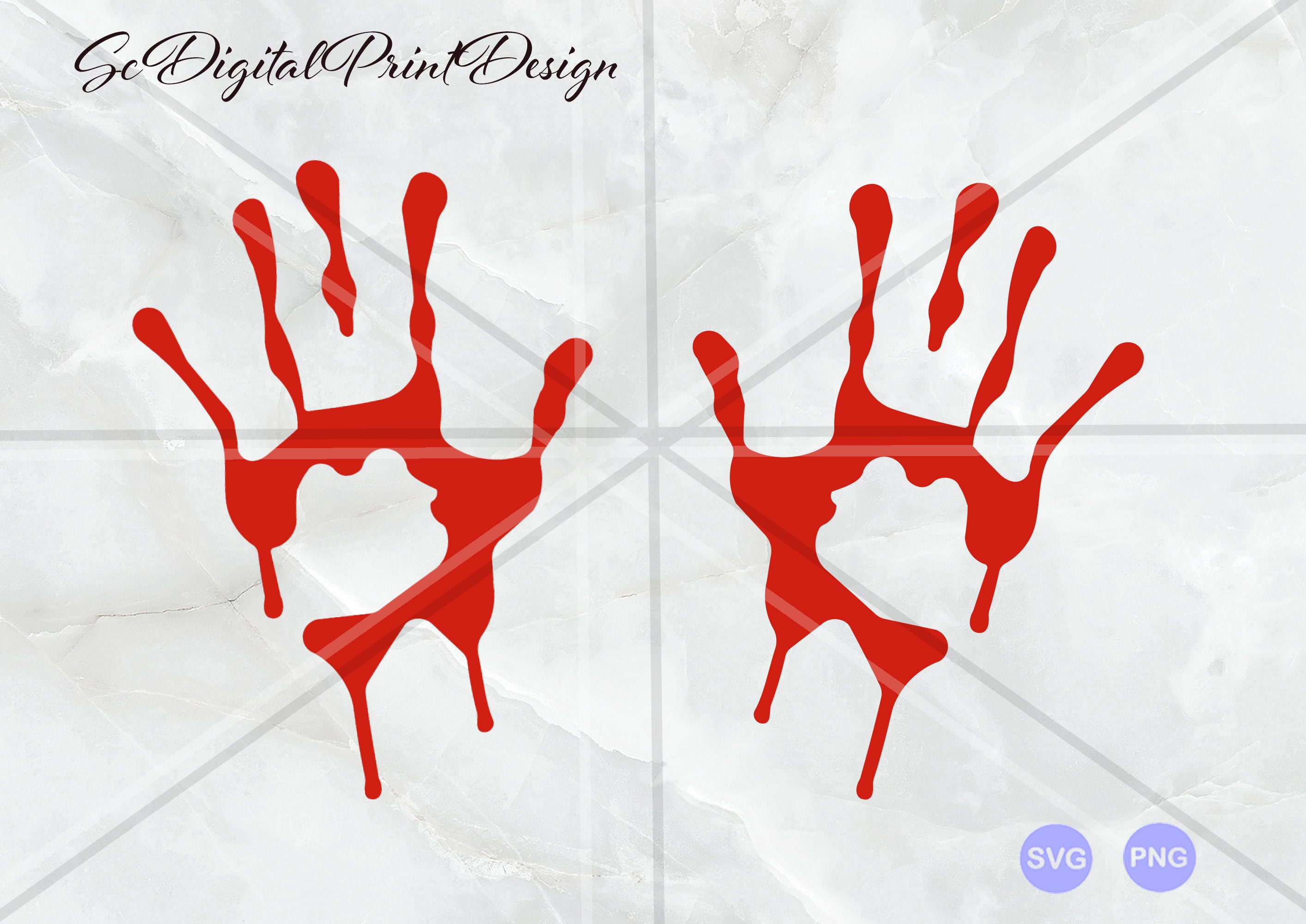 Bloody Handprints Svg, Handprints Svg, Bloody Handprint Clip Art