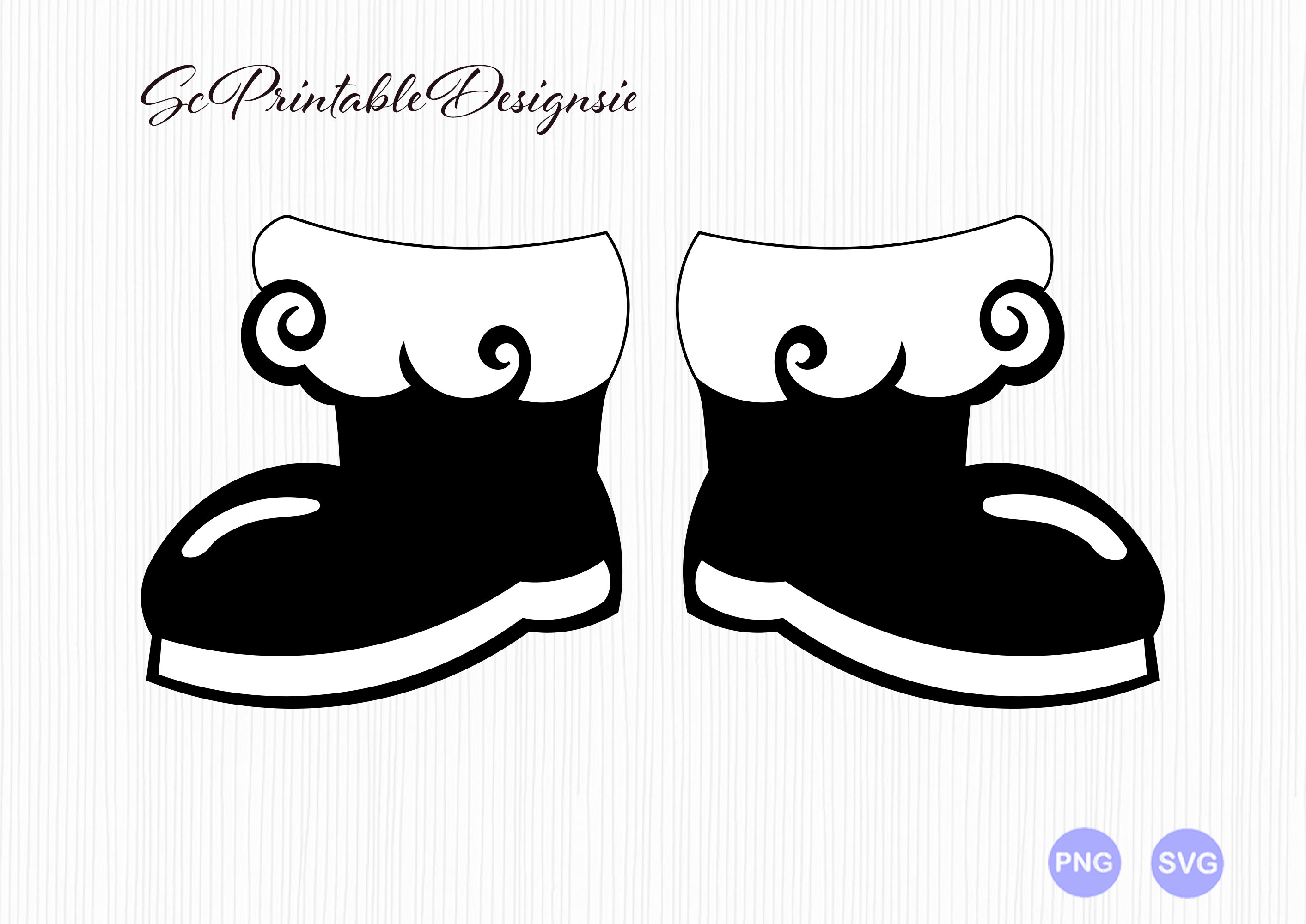 Santas Boots Svg, Santa Svg, Boots Svg, Santas Christmas Boots Svg