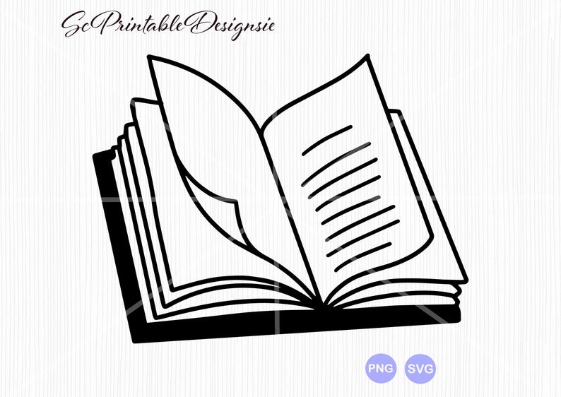Download Clip Art Study Svg Cricut Silhouette Vinyl Cutter File Classroom Svg Teacher Svg School Svg Books Svg Open Book Svg Reading Svg Book Svg Art Collectibles