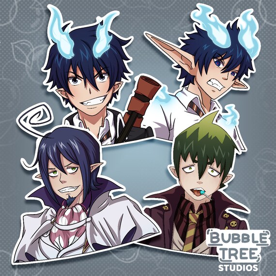 blue exorcist rin mephisto amaimon vinyl sticker etsy ireland