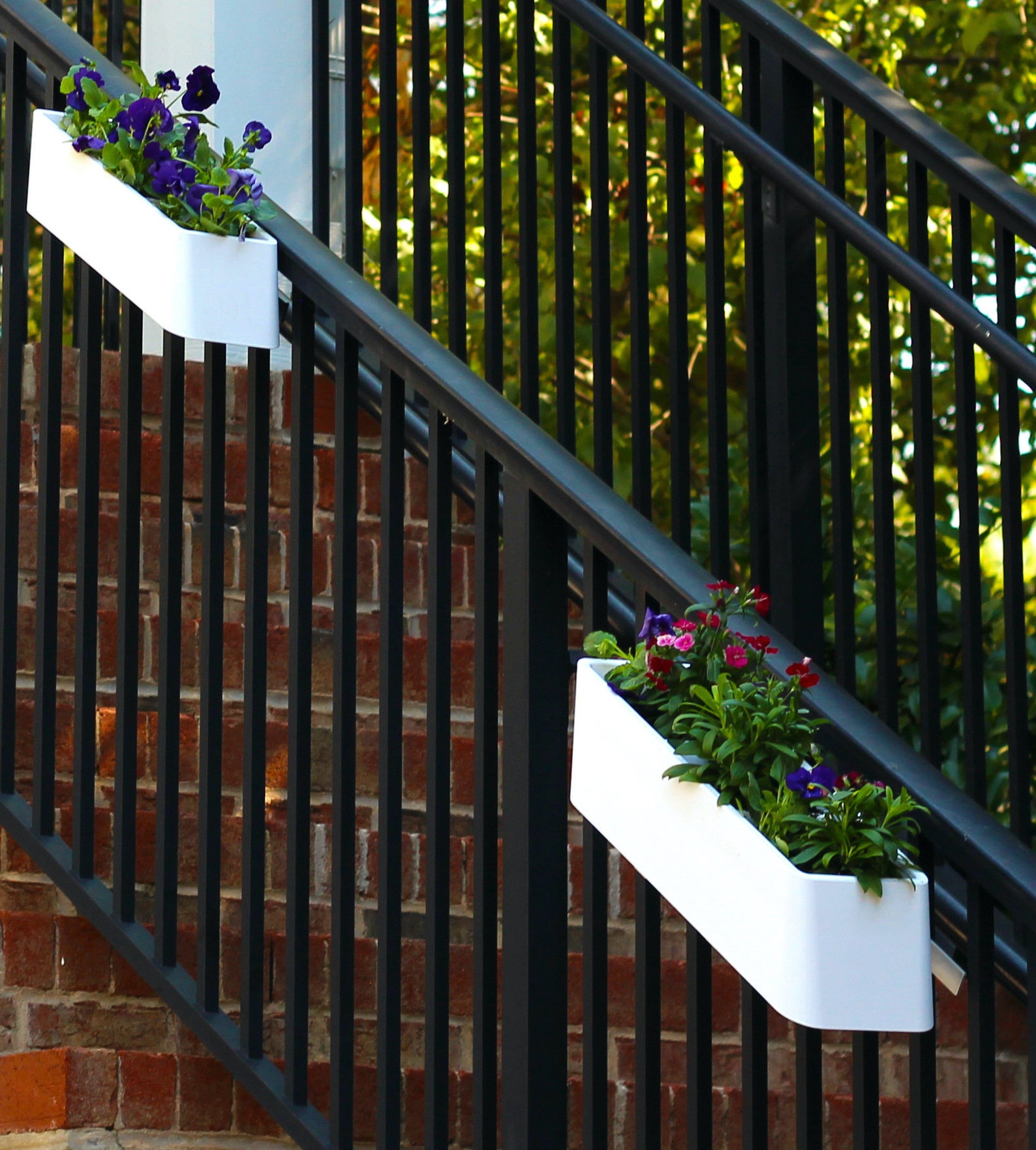 Blooming Stair Planters for Your Outdoor Stair Railings with Etsy