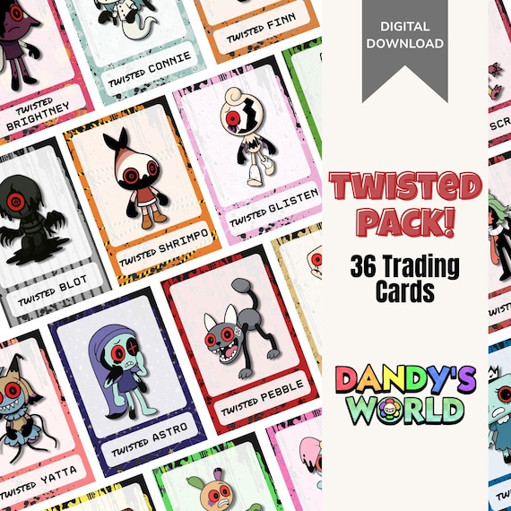 Dandys World Twisted Trading Cards: Roblox Game Collectibles