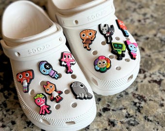 Ciondoli per scarpe Dandy's World: confezione da 12 decorazioni per scarpe Roblox in PVC