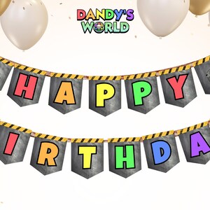 Dandys World Birthday Party Banner Decoration • Instant Digital ...