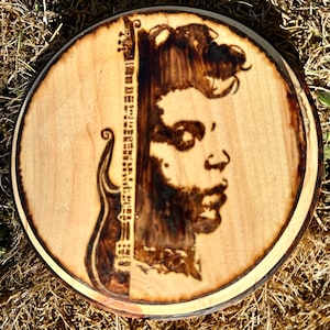 Prince  - Wood Burned Pyrography Artwork