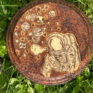 Celestial Breath - Wood Burned Pyrography Artwork