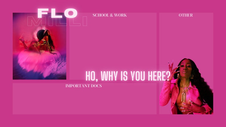 Flo Milli Desktop Wallpaper | Etsy