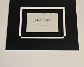 Jesus wept. John 11:35