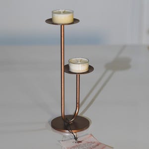 Minimal Tealight Candle Holder (No Tealights), rose gold tealight holder, minimal candle holder, double tealight stand, home decor, eco