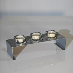 Artisan Silver Élégante Tealight Candle Holder (No Tealights), silver tealight holder, modern candle holder, metal tealight holder, gifts