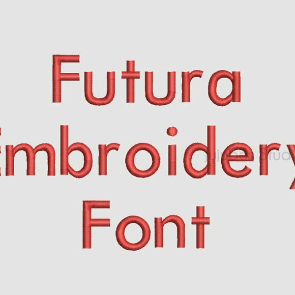 4 Sizes Futura Embroidery Font, Embroidery Fonts BX, Embroidery Designs, Machine Embroidery Fonts, PES Fonts, BX fonts