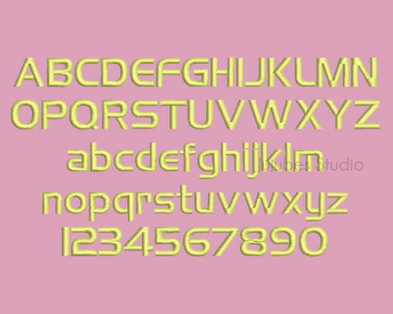 4 Sizes Handel Gothic Embroidery Font, Embroidery Fonts BX, Embroidery Designs, Machine Embroidery Fonts, PES Fonts, BX fonts