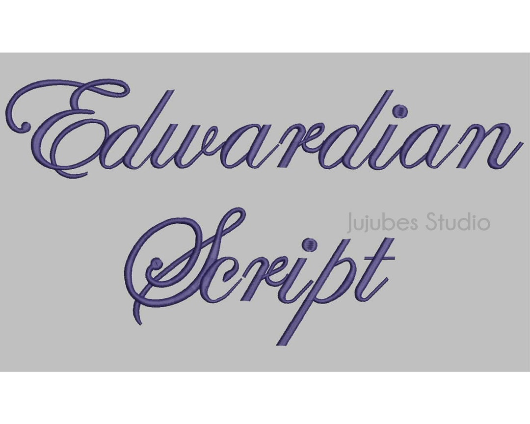 3 Sizes Edwardian Embroidery Font, Embroidery Fonts BX, Embroidery ...
