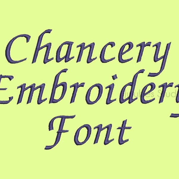 4 Sizes Chancery Embroidery Font, Embroidery Fonts BX, Embroidery Designs, Machine Embroidery Fonts, PES Fonts, BX fonts