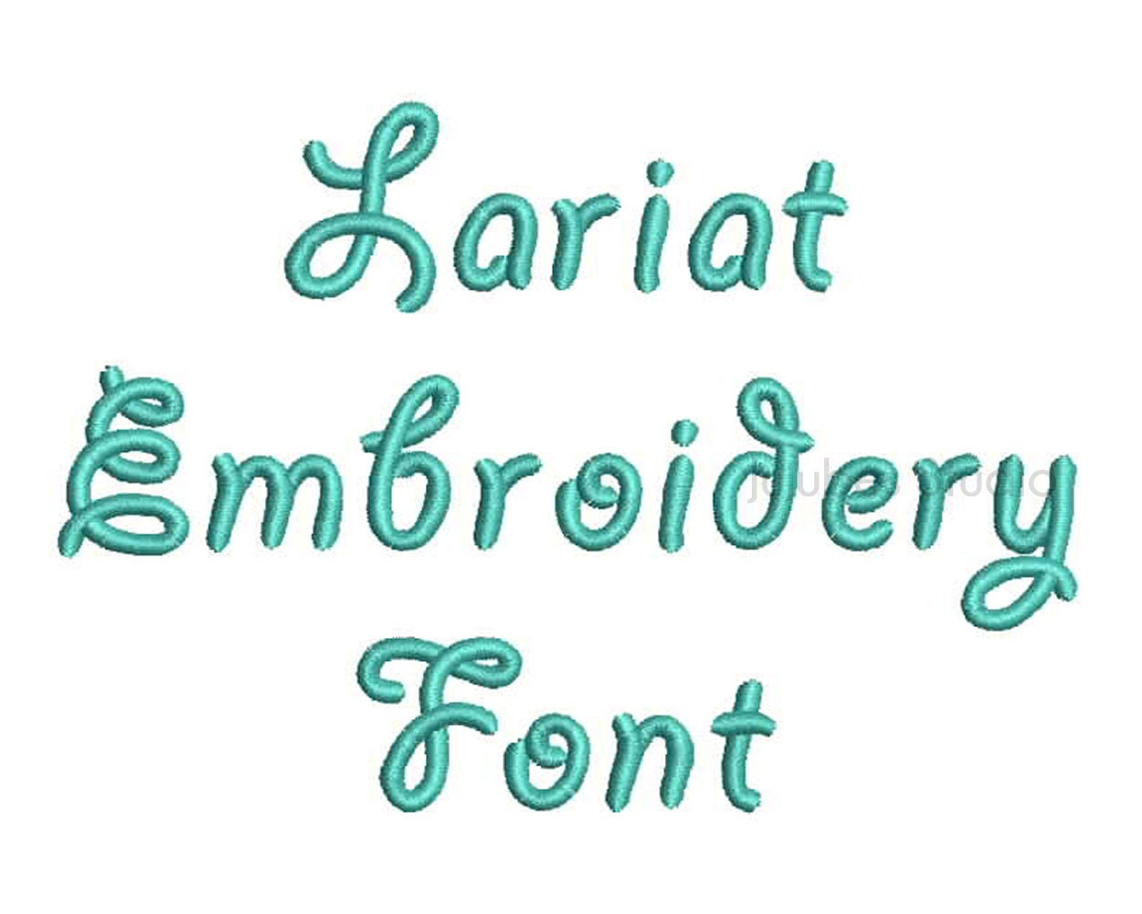 5 Sizes Lariat Embroidery Font Embroidery Fonts BX Etsy UK