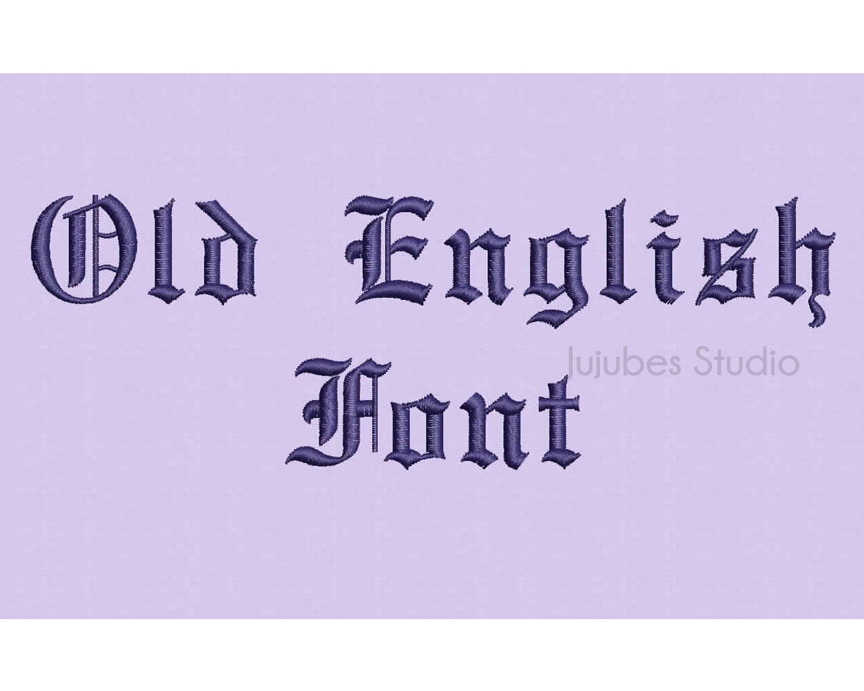 2 Sizes Old English Embroidery Font Embroidery Fonts BX Etsy