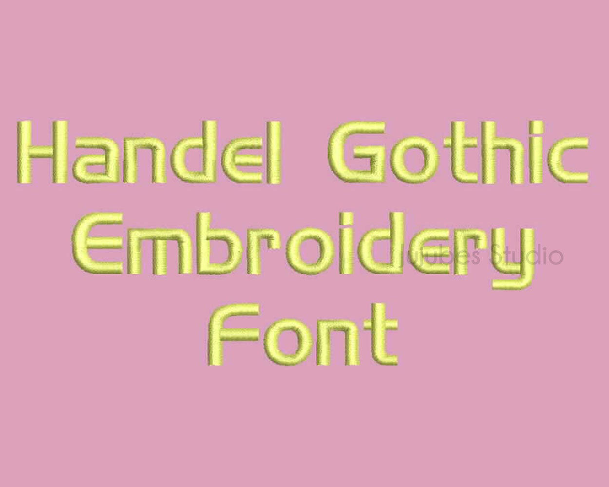 4 Sizes Handel Gothic Embroidery Font, Embroidery Fonts BX, Embroidery ...