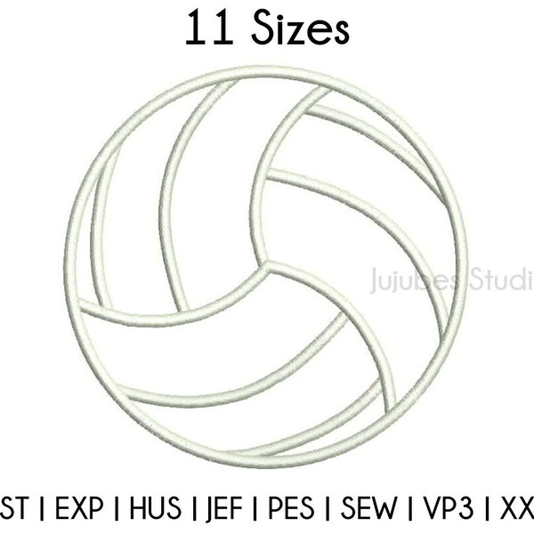 11 Sizes Volleyball Applique Embroidery Designs, valley ball Embroidery Applique Design, Machine embroidery designs, PES embroidery