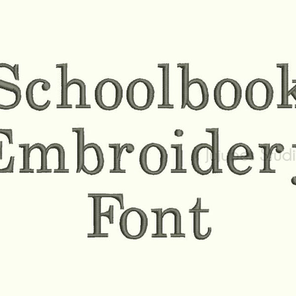 5 Sizes School Book Embroidery Font, Embroidery Fonts BX, Embroidery Designs, Machine Embroidery Fonts, PES Fonts, BX fonts