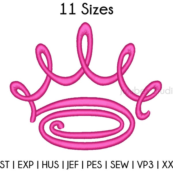 11 Sizes Crown Embroidery Designs, Crown Embroidery Design, Machine Embroidery designs, PES designs INSTANT DOWNLOAD