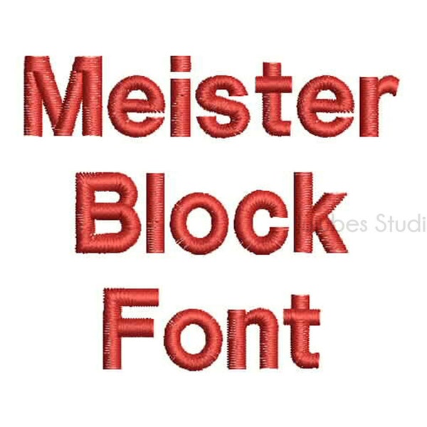 3 Sizes Meister Embroidery Font, Embroidery Fonts BX, Embroidery Designs, Machine Embroidery Fonts, PES Fonts, BX fonts