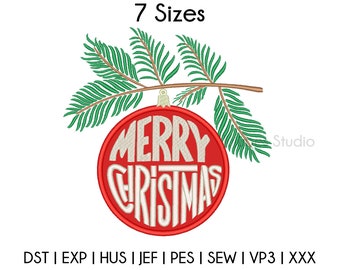 7 Sizes Merry Christmas Applique Embroidery Designs, Christmas Embroidery Applique Design, Machine embroidery designs, PES embroidery