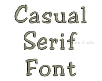 4 Sizes Casual Embroidery Font, Embroidery Fonts BX, Embroidery Designs, Machine Embroidery Fonts, PES Fonts, BX fonts