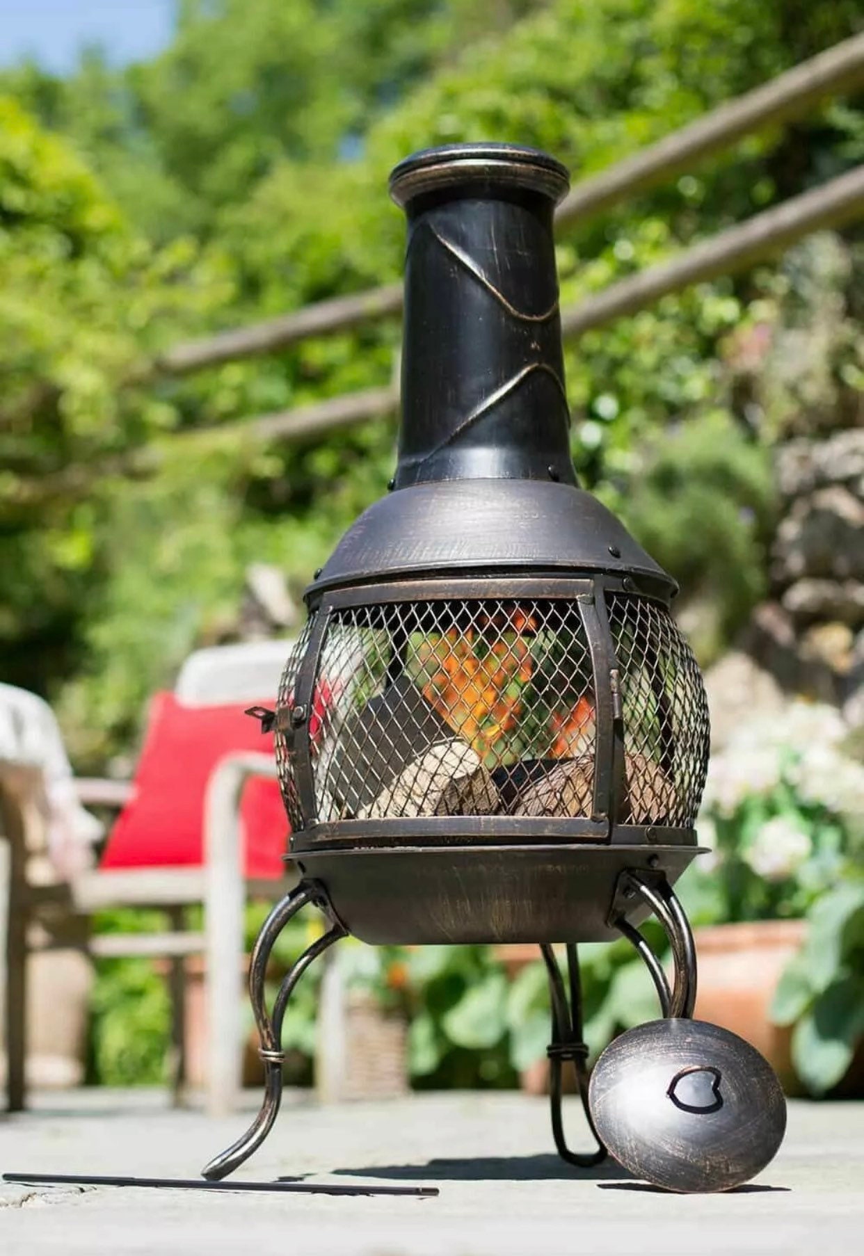 Chiminea Fire Pit Garden Pit. Etsy