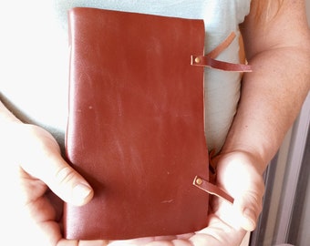 Leather-Bound Handmade Book/Journal/Grimoire/Book of Shadows