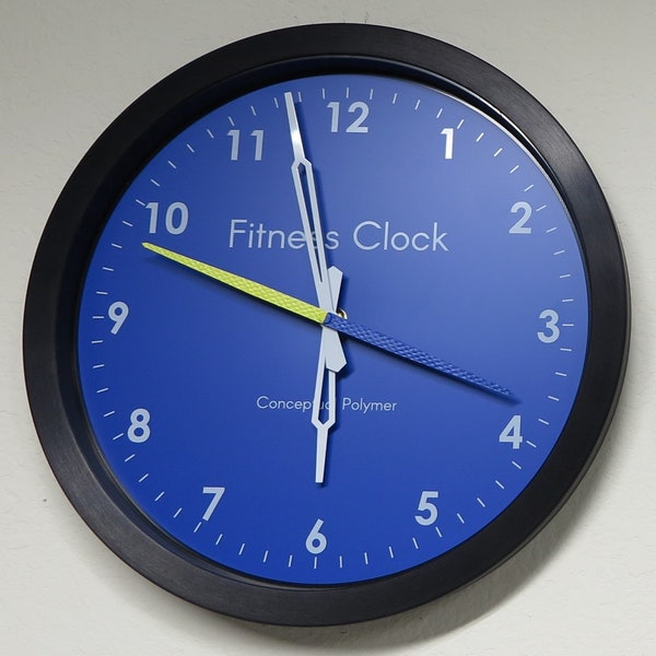 Wall Clock, Fitness Rest Timer, 14-inch, Custom made