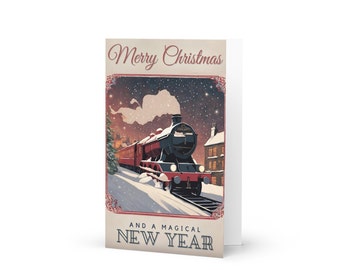 Wizard Express Artwork Christmas Card, Greetings Card, Xmas Holidays Card, With Envelope
