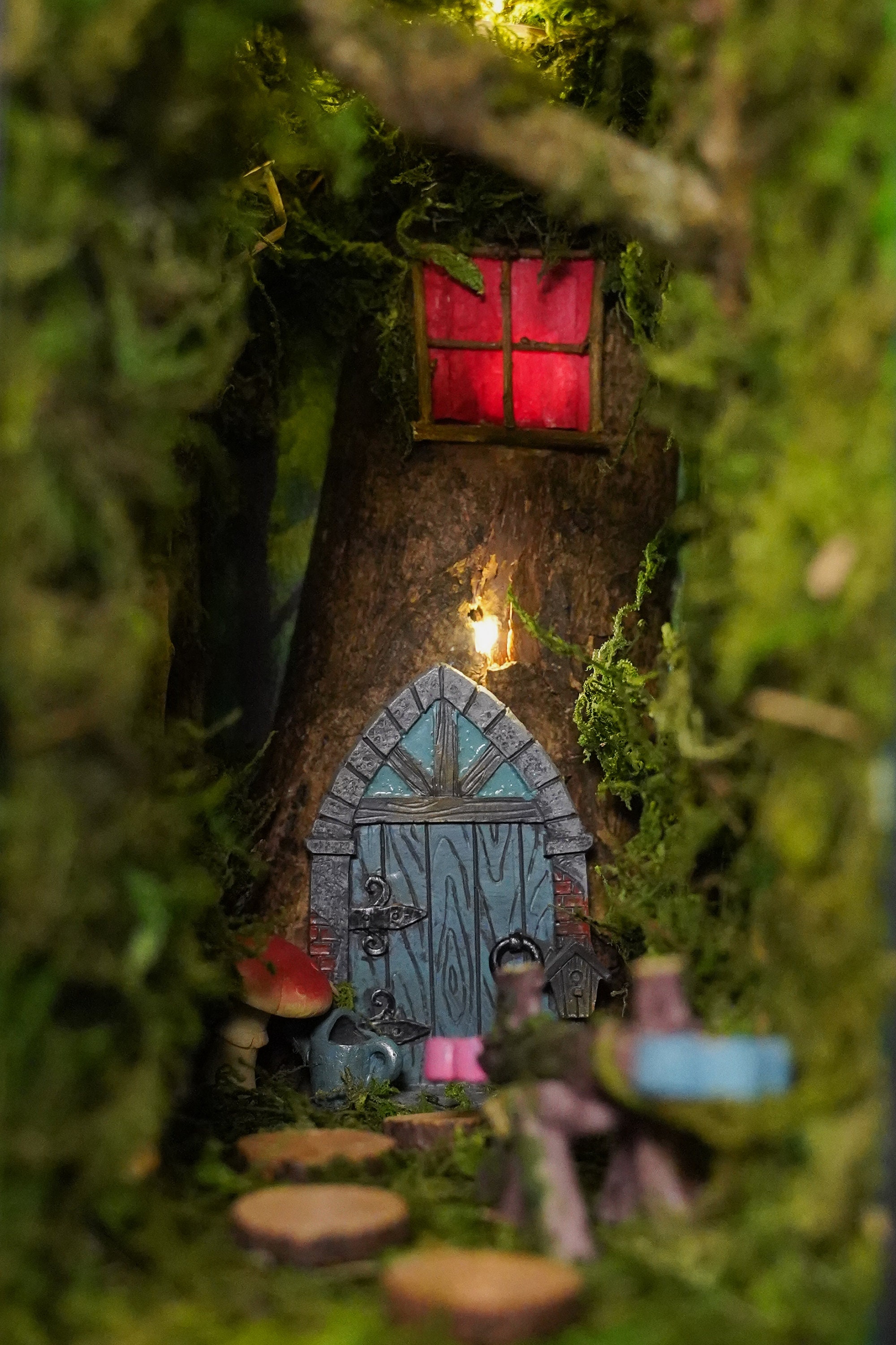 Book Nook Diorama of a Fairy House Book Nook Shelf Insert Etsy