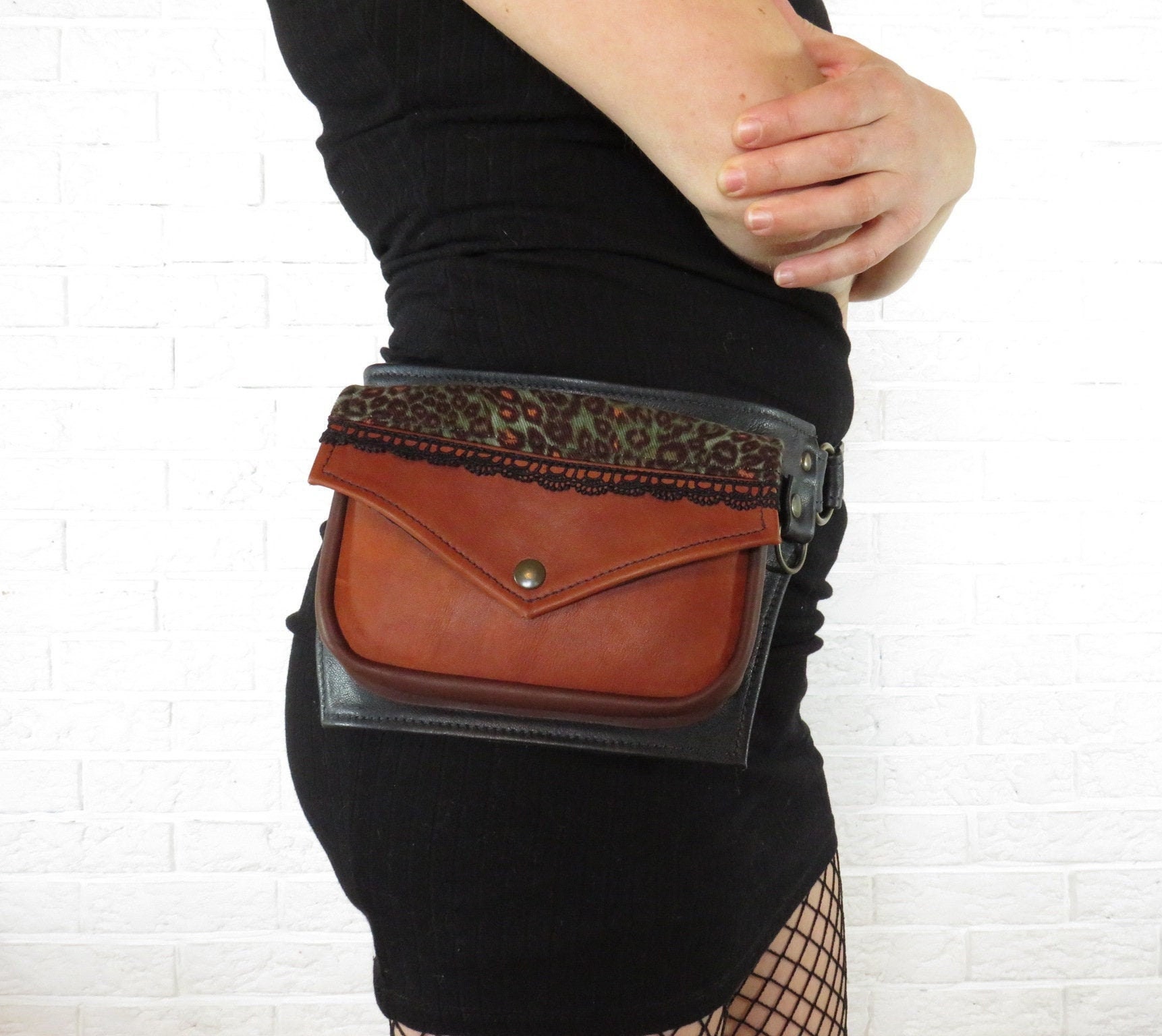 Bolso de cintura de cuero cinturón festival bolsillo de la Etsy