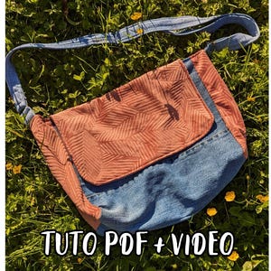 Patron PDF 'Besace Balade Champêtre' - Sac à Bandoulière DIY avec Poches