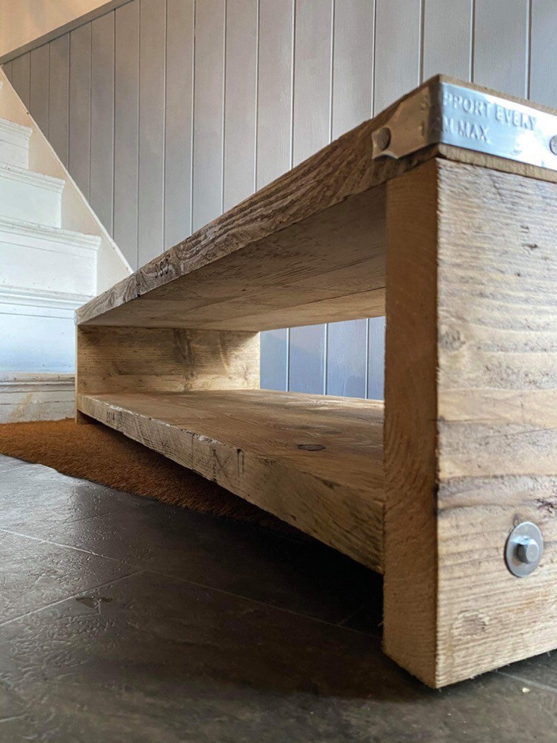 Rustic Reclaimed Scaffold Board Tv Stand / Coffee Table Etsy