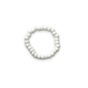 White Seed Bead Ring