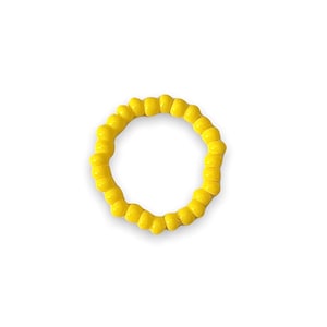 Yellow Seed Bead Ring