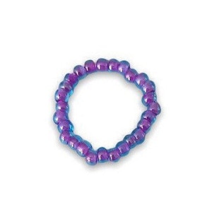 Shiny Purple Seed Bead Ring