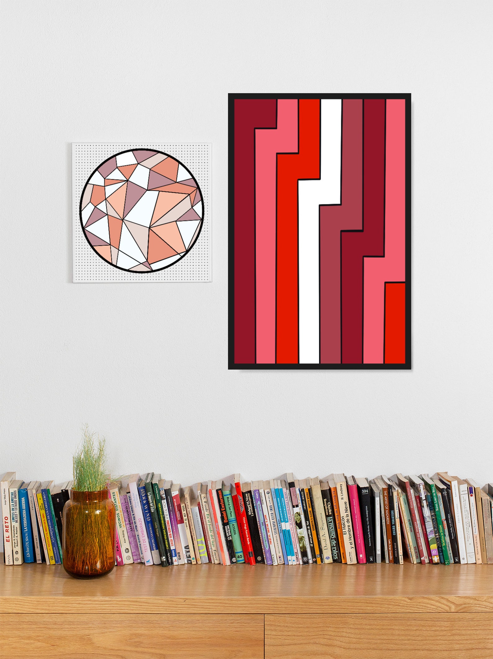 Geometric Line Wall Art Digital print Modern wall art Etsy