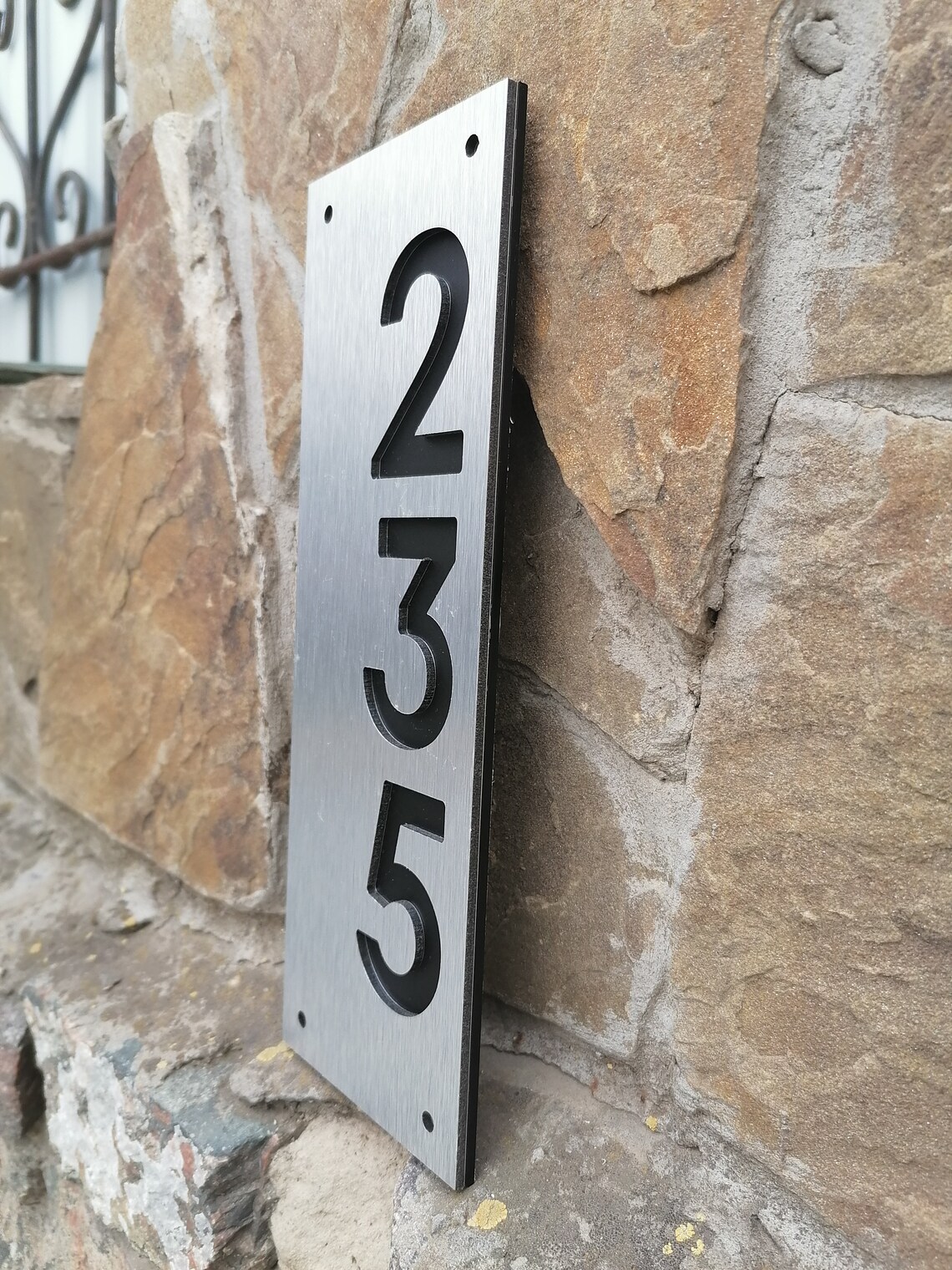 House Number Plaque Street Number Outside House Number Door Etsy