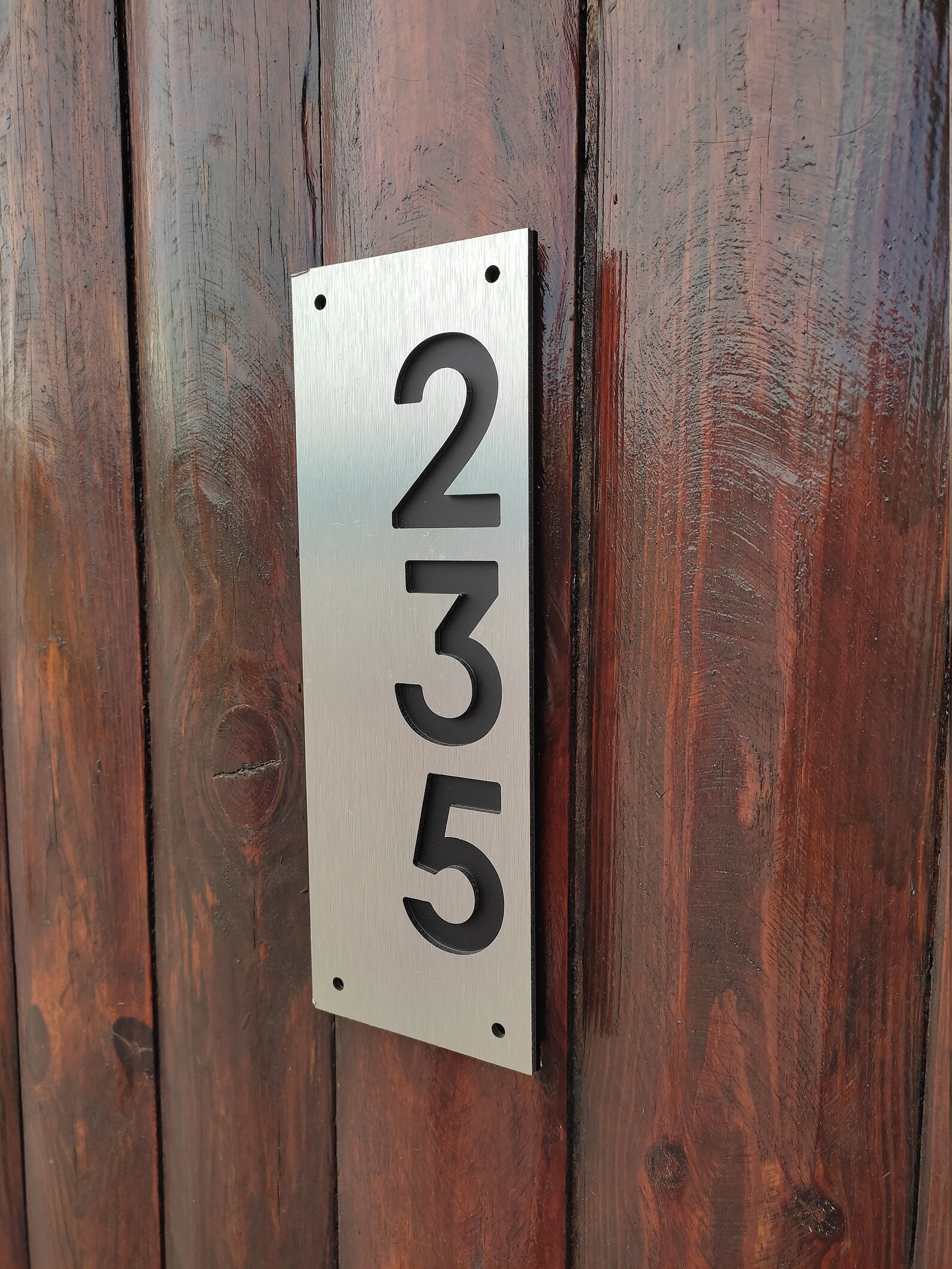 House Number Plaque Street Number Outside House Number Door Etsy