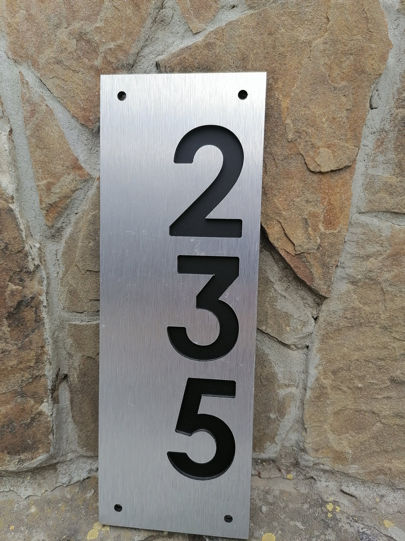 House Number Plaque Street Number Outside House Number Door Etsy