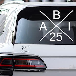 Aufkleber ABI 2025  ABITUR Autoaufkleber Geschenk Abitur, Laptop Aufkleber,  Sticker,  Geschenkidee Abigeschenk gold rosegold silber Auto