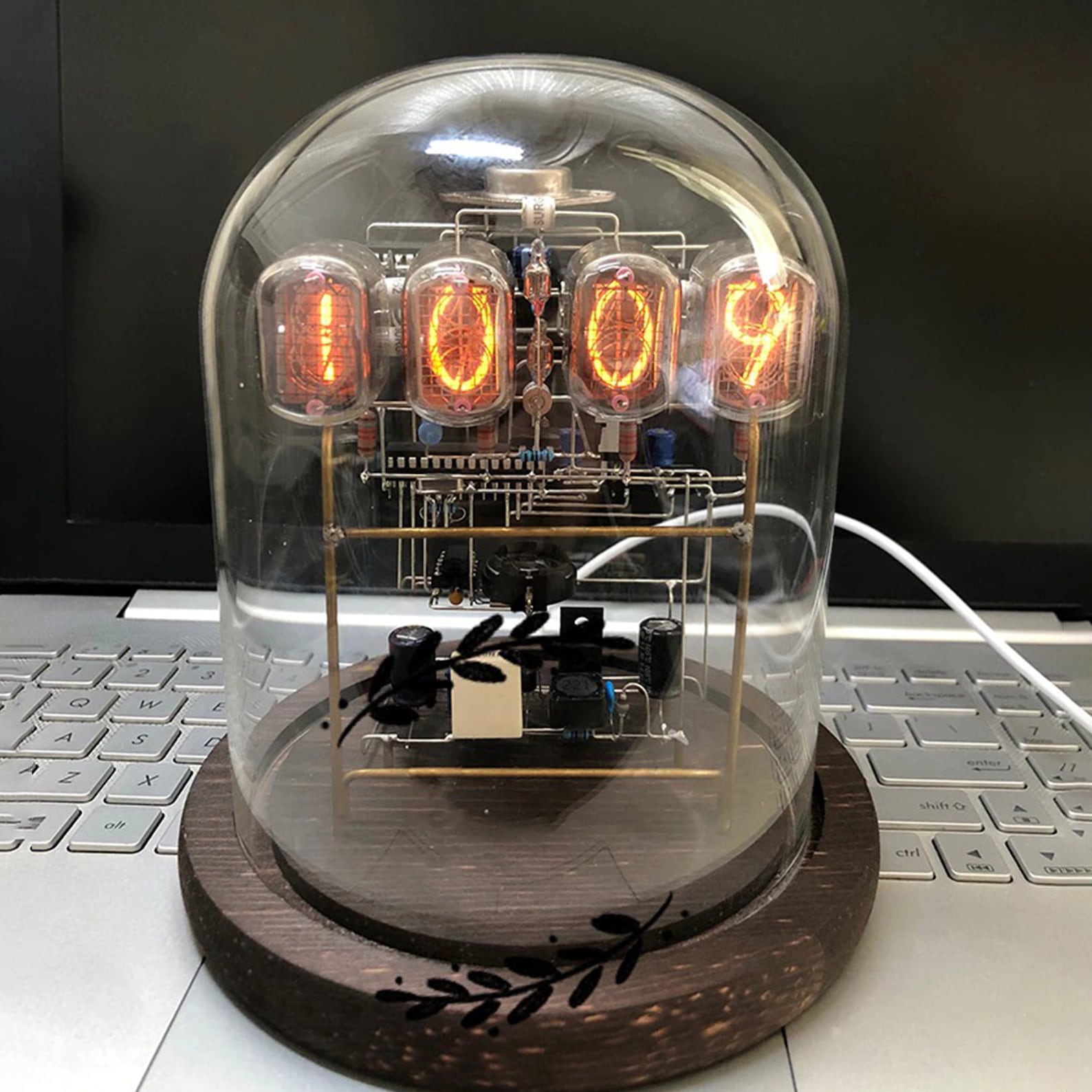 Nixie Tube CLOCK LED Digital Clock LED Nixie Clock Vintage Etsy