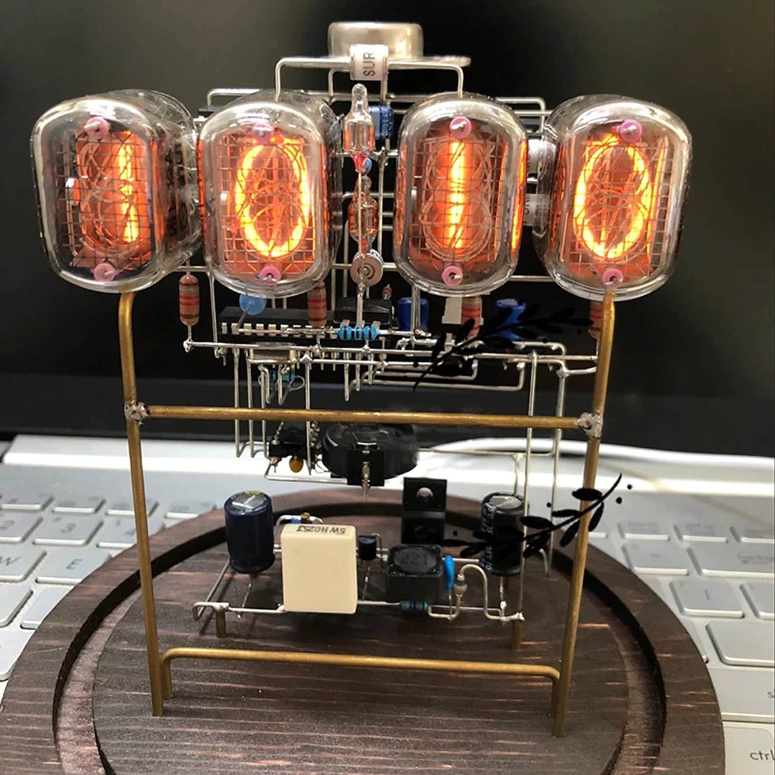 Nixie Tube CLOCK LED Digital Clock LED Nixie Clock Vintage Etsy