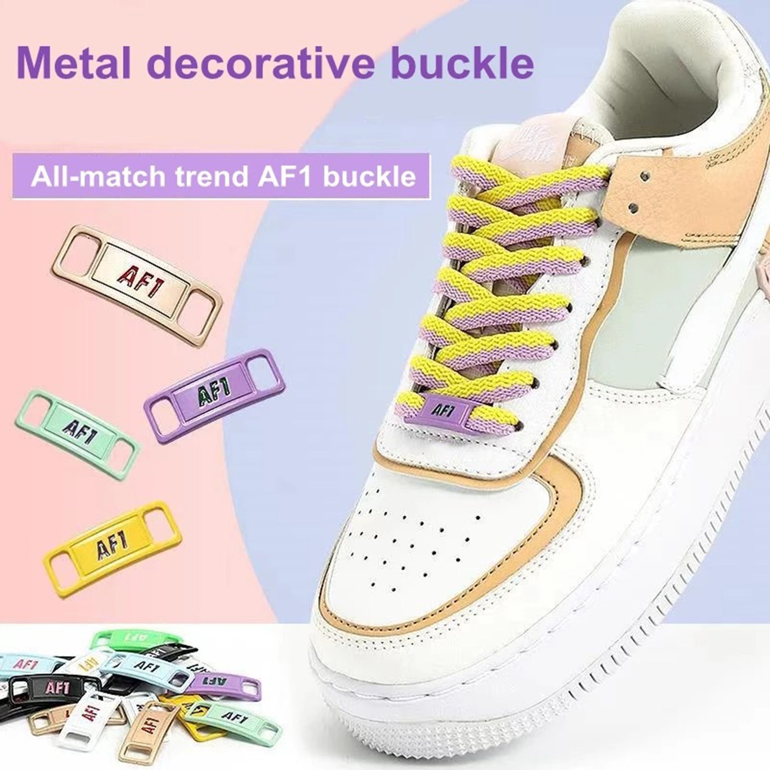 AF1 Buckle Shoelaces 29MM Metal Shoelaces Charm Etsy