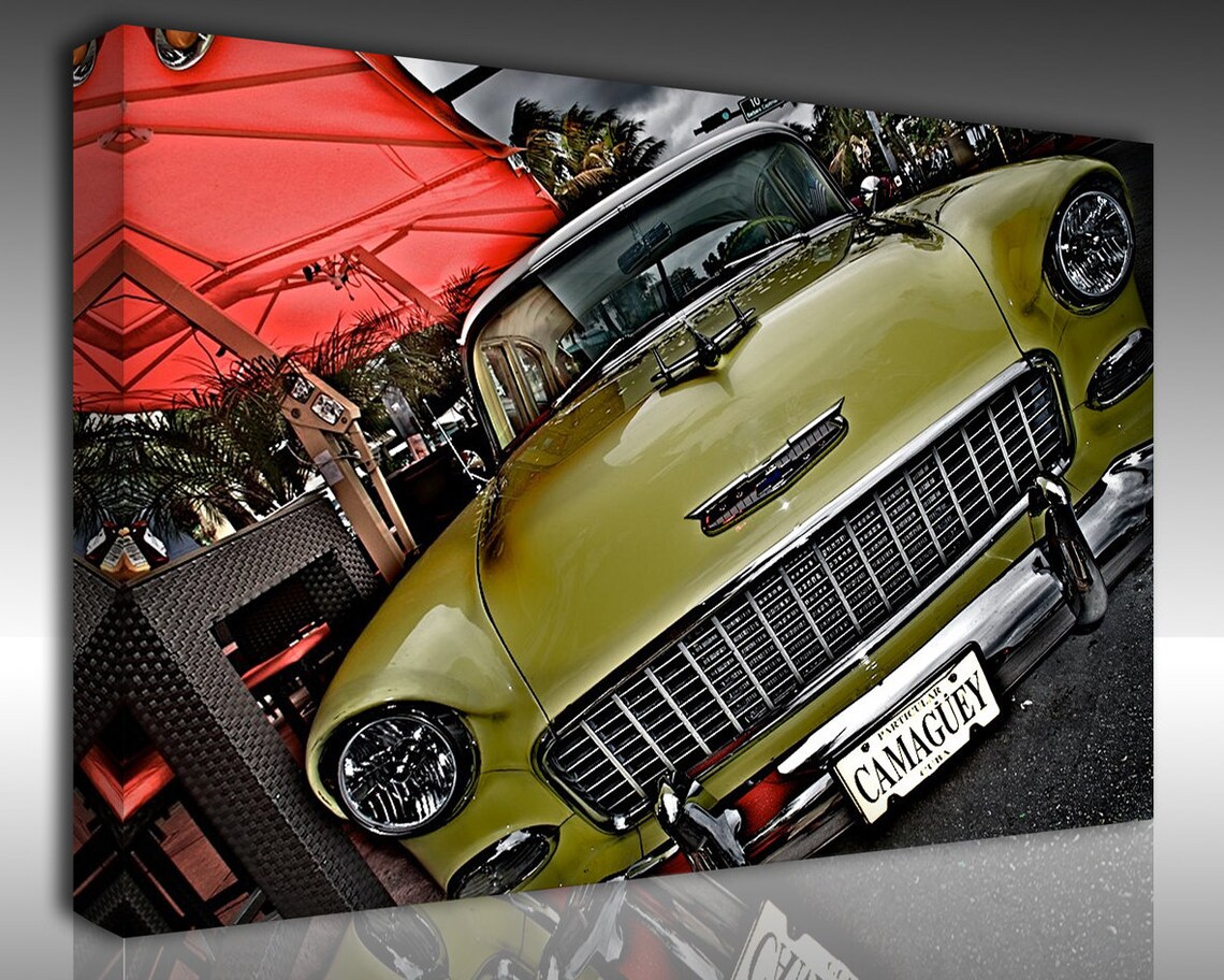 Autos Leinwand Nostalgie Auto Wand Kunst cool Druck Wand Kunst | Etsy