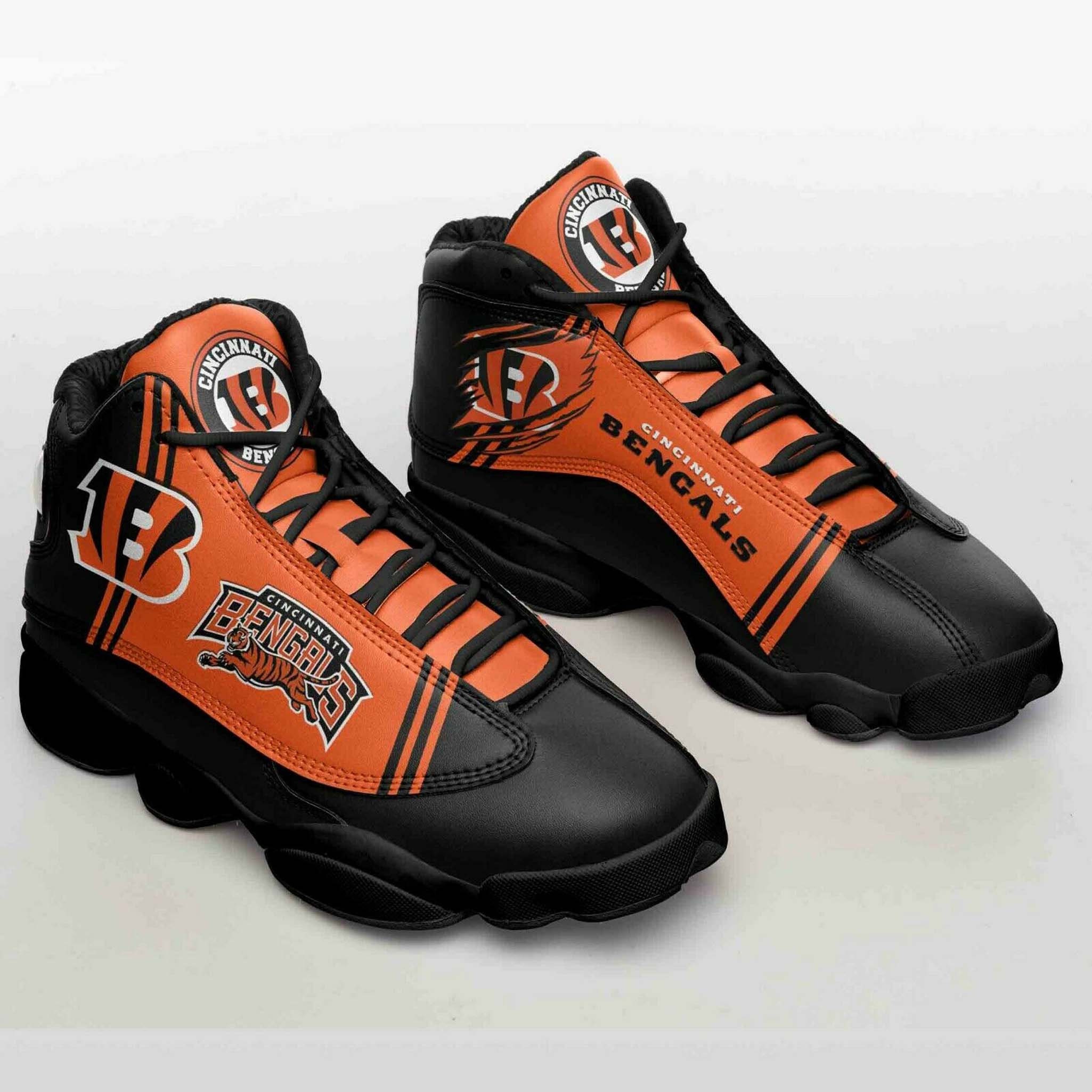 High quality Cincinnati Bengals Jordan Sneakers Cincinnati Etsy