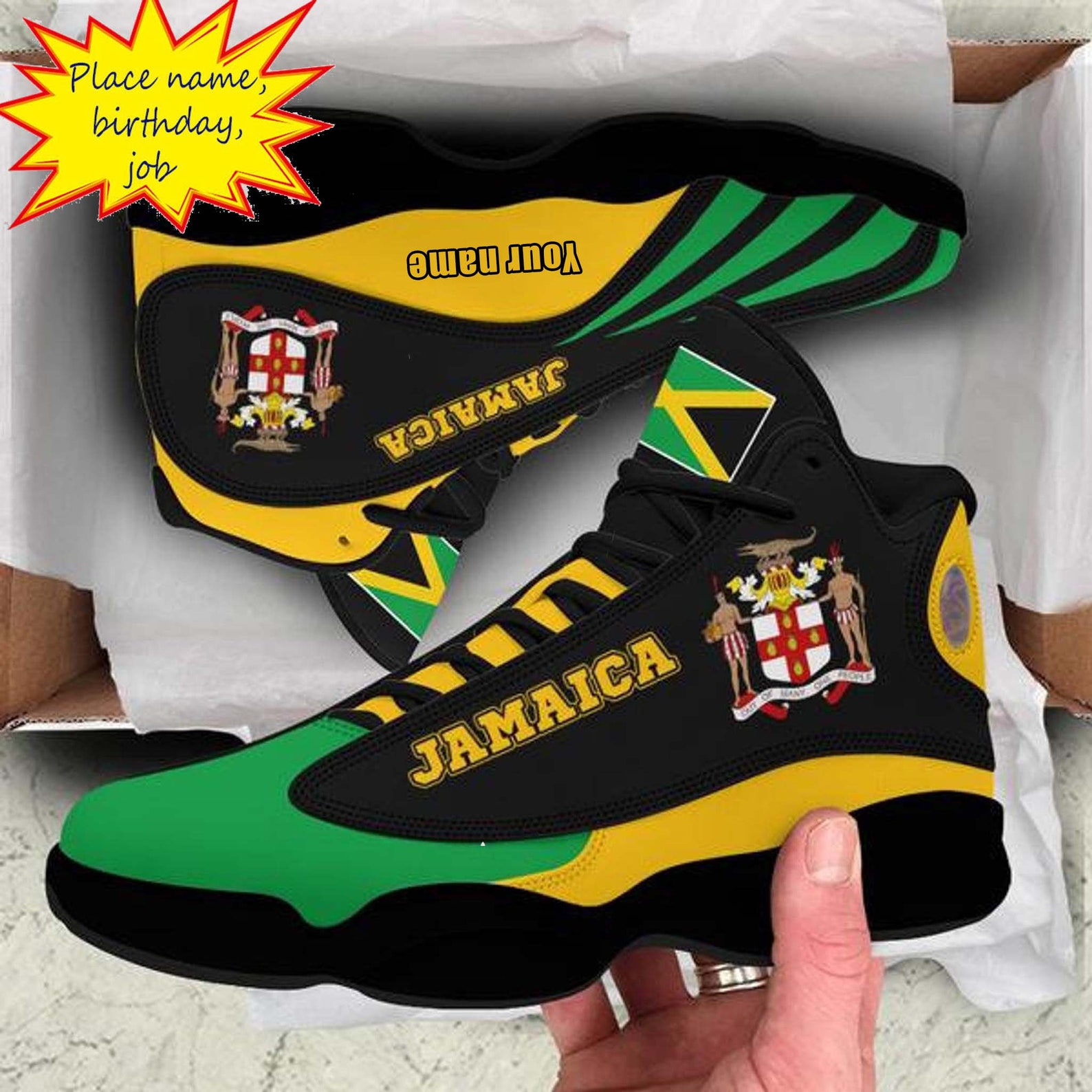 jamaican color sneakers