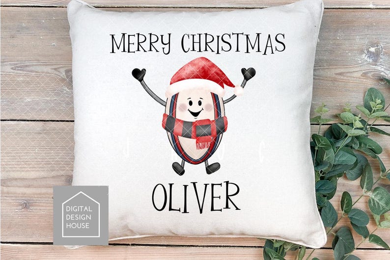 Christmas Rugby Characters PNG Set: Festive Football Art (digital ...